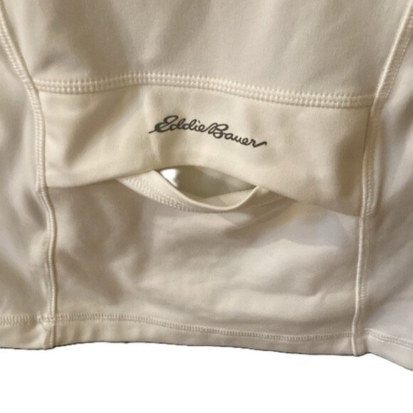 Eddie Bauer Horizon Tank Top w/Built-in Bra & Back Pocket | Size M | Off White - Picture 6 of 10